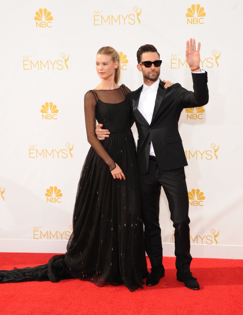 emmys 2014 - Adam-Levine-and-Behati-Prinsloo-Best dressed couple