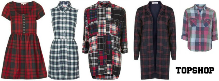 topshop tartan