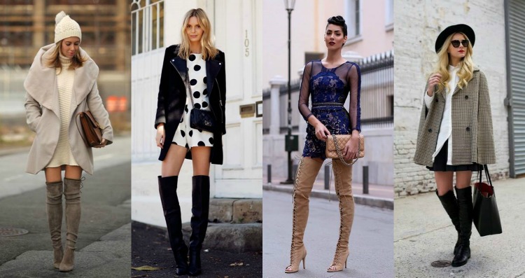 bloggers wear over the knee boots