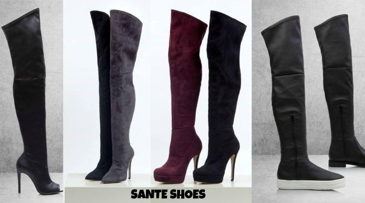 sante shoes over the knee boots