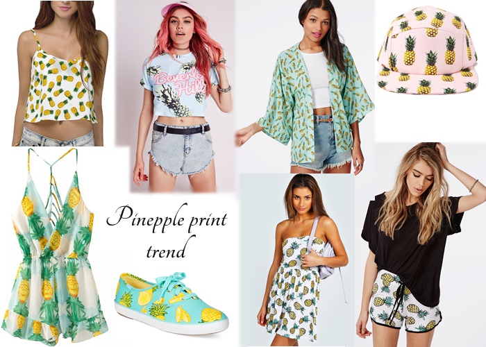 Summer 2015 - Pineapple print trend