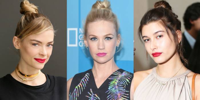 Top knot and half knot - summer hair trends 3