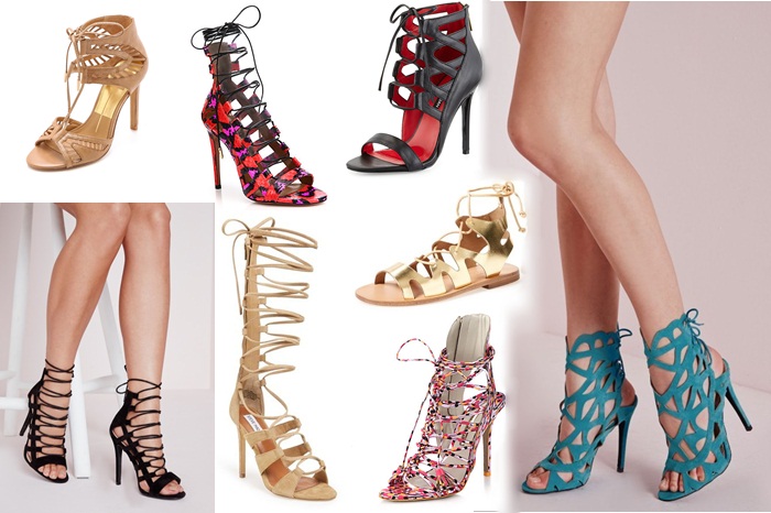 Lace-up sandals trend - StylishlyBeautiful.com