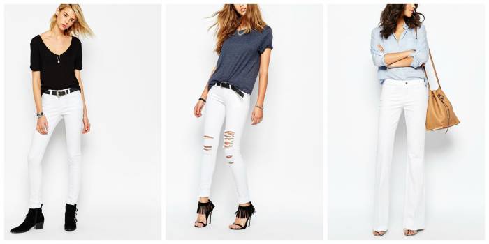 White Asos jeans
