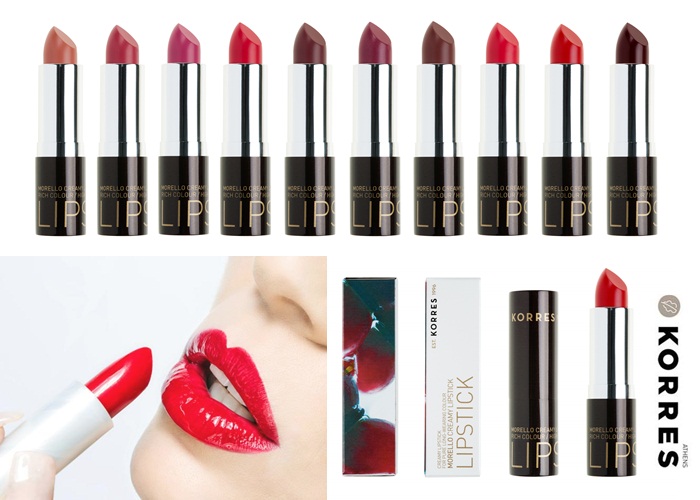 Korres new Morello classic lipstick collection