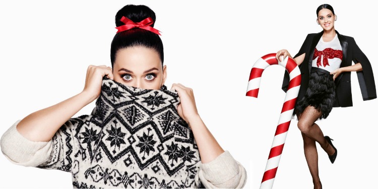 h&m christmas campaign staring katy perry