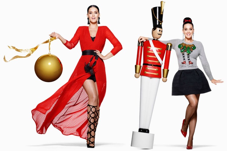 katy perry for h&m christmas campaign