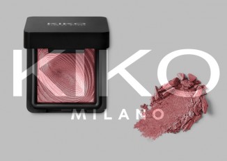 Kiko cosmetics Water eyeshadow review - Flamingo Pink 219