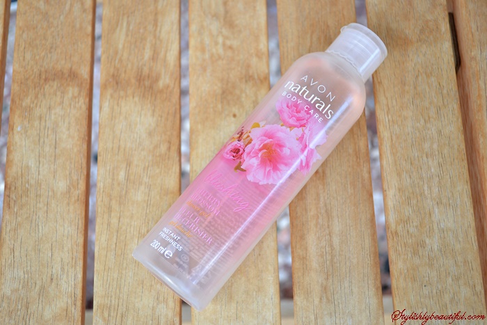 Avon naturals cherry blossom shower gel_review