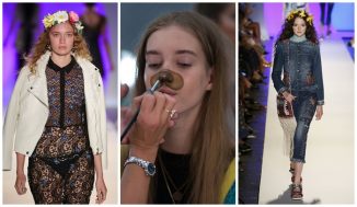 Snapchat filters on Desigual fashion show on New York's Fashion Week