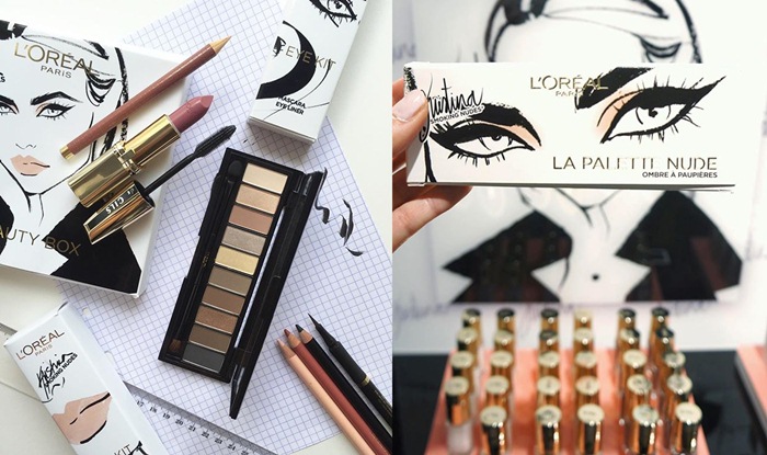 Kristina Bazan x L'oreal makeup collection