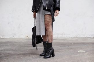 How to style fishnet tights