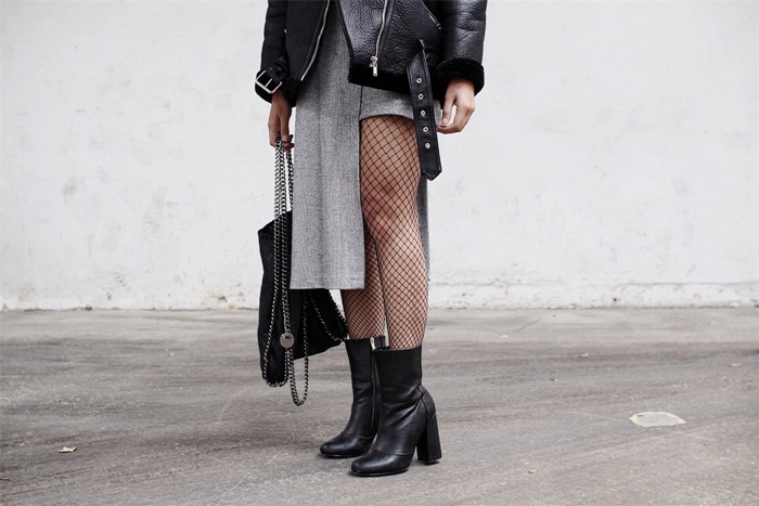 How to style fishnet tights 5