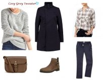 Look of the day - cosy grey sweater