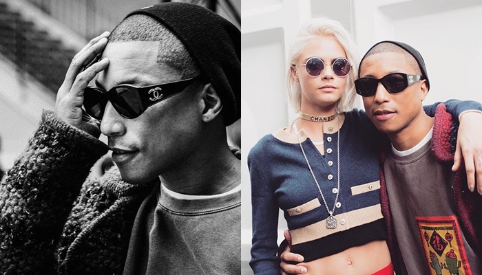 Pharrell will be the first male handbag model for Chanel
