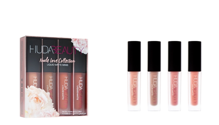 Huda Beauty Nude Love Edition liquid lipsticks