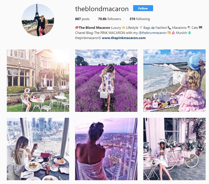 You should follow @theblondmacaron on Instagram