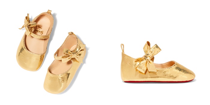 Christian Louboutin's first baby shoes collection for Goop