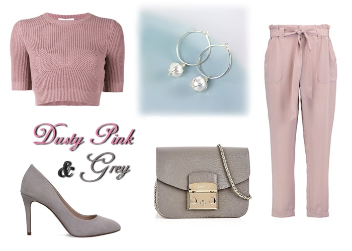 Look of the day Dusty pink & grey