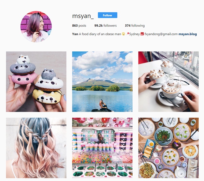 You should follow @msyan_ on Instagram