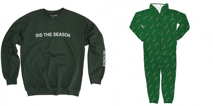 Beyonce released a collection of Christmas merchandise