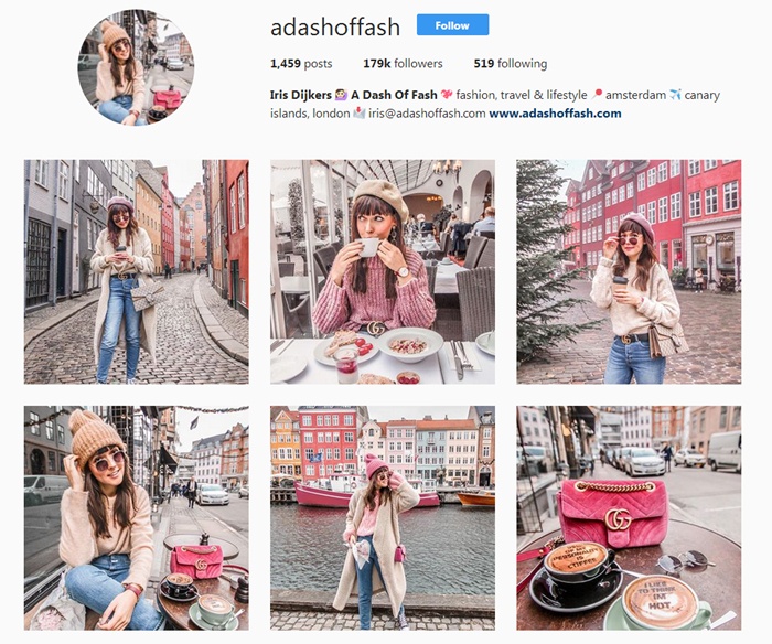 You should follow @adashoffash on Instagram