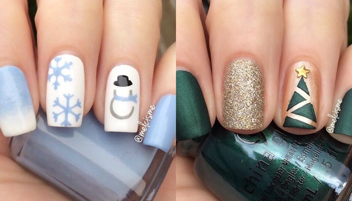 Easy nail art for New Year's Eve