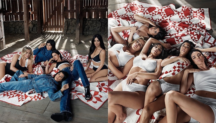 The kardashian-Jenner family in the new Calvin Klein campaign!