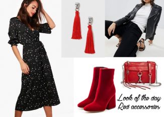 Look of the day - red accessories