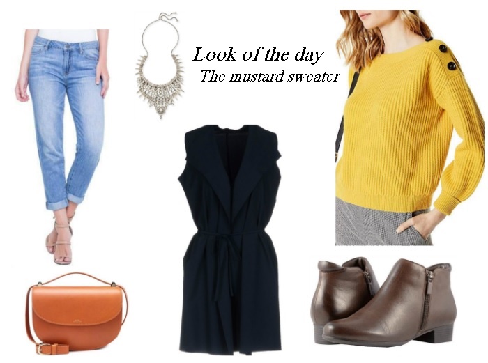 Look of the day - the Mustard sweater