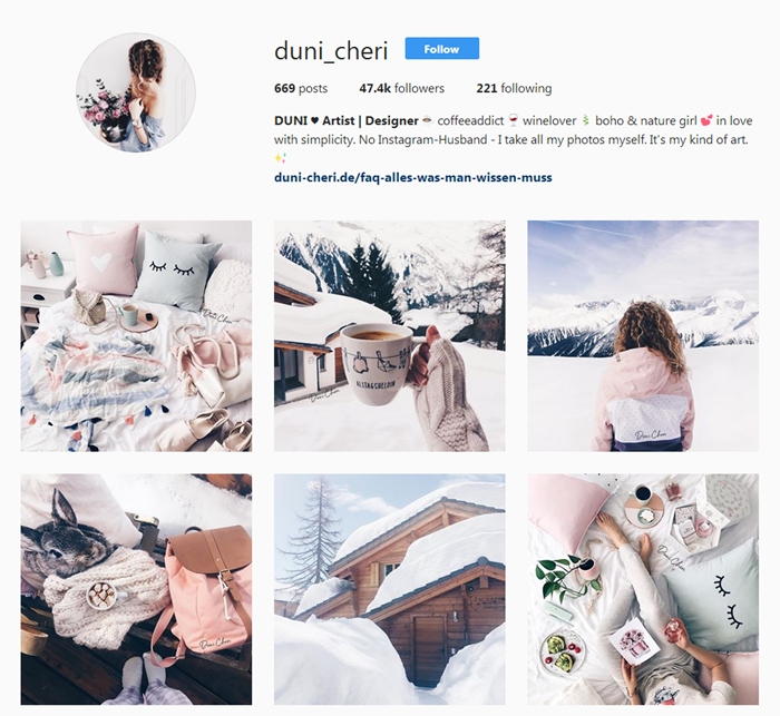 You should follow - @duni_cheri on Instagram