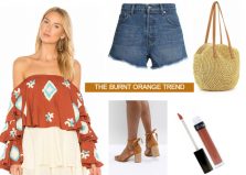 look of the day the burnt orange trend summer 2018