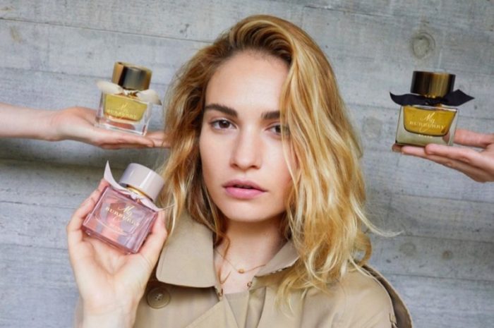 Lily James comes back as the face of My Burberry fragrance 1