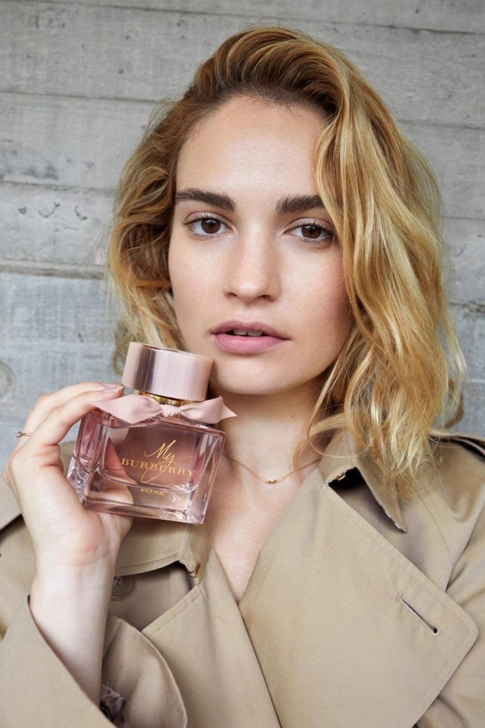 Lily James comes back as the face of My Burberry fragrance 2