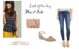 Look of the day _ blue and pink