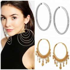 Hoop earrings for summer