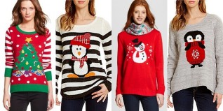 Festive holiday sweaters