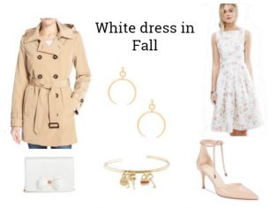 Look of the day | White dress in Fall Look of the day - white dress in fall