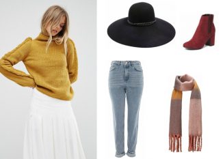 Look of the day Cosy mustard sweater for fall