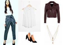 Look of the day Casual office with burgundy jacket